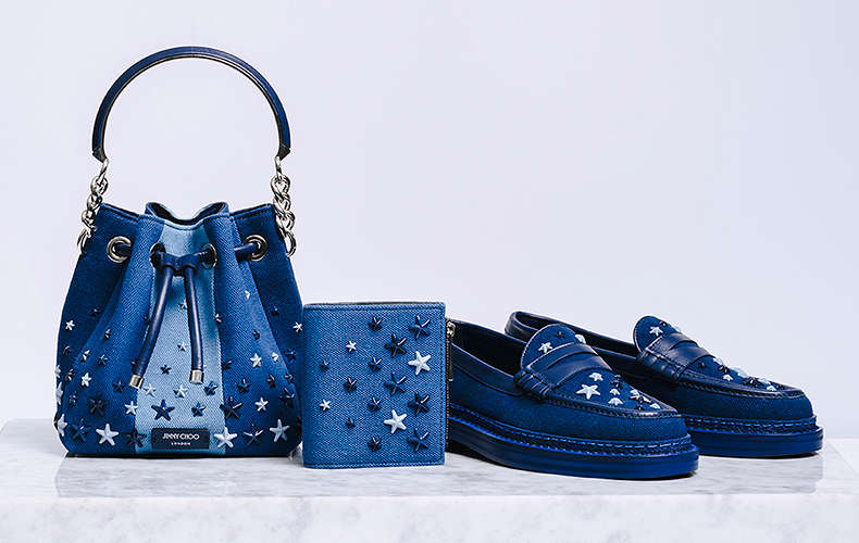 ジミー チュウの日本限定コレクションは藍染めのアイテム | Domani