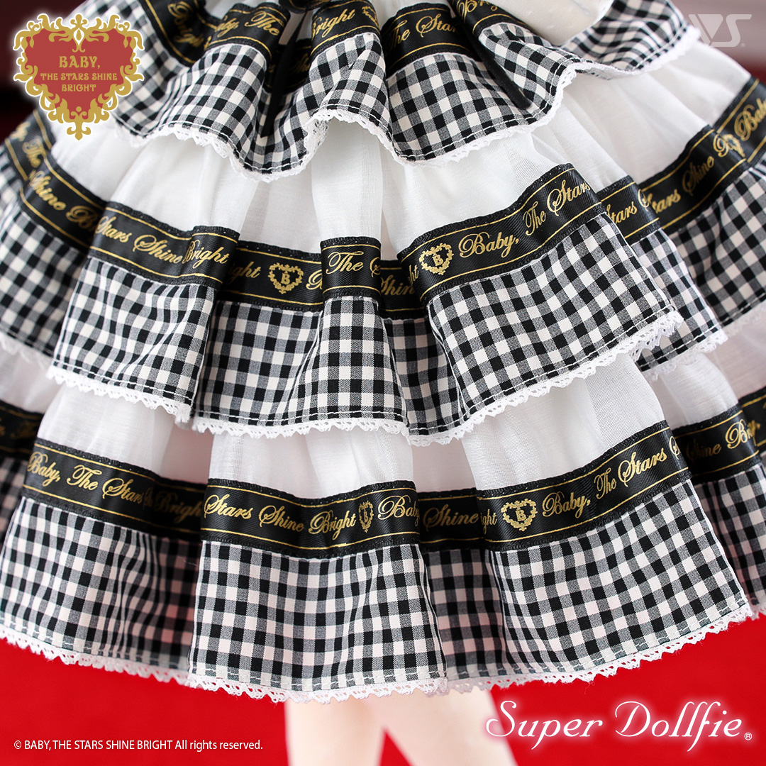 Sweet Best Wishes ジャンパースカート（黒×オフ白）コーデ」セット