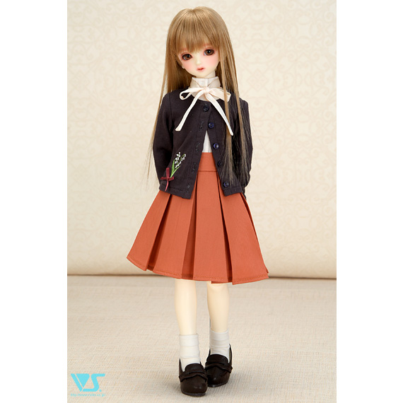 すずらんブーケカーディガン＆プリーツスカートセット・ミニ