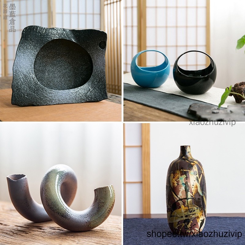 ▻免運◅日本進口草月流花器池坊花器小原流花器一葉式自由花花器插花