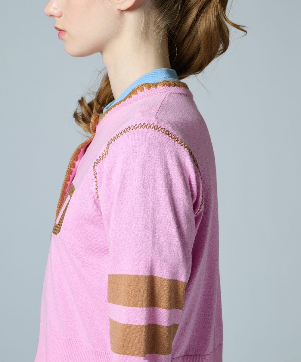 DSC / Dロゴニットカーディガン TOPS Night STORE | ダブル