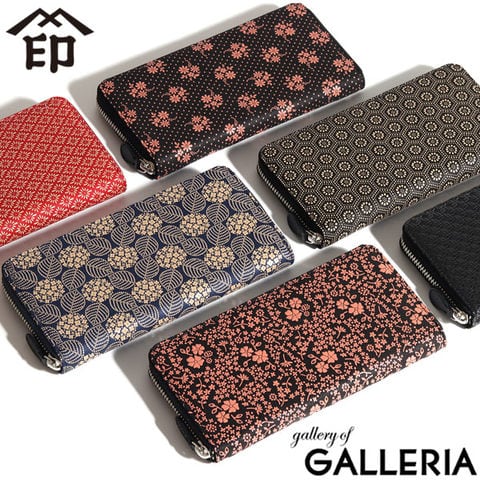 dショッピング |印傳屋 長財布 印伝 財布 ラウンドファスナー ラウンド