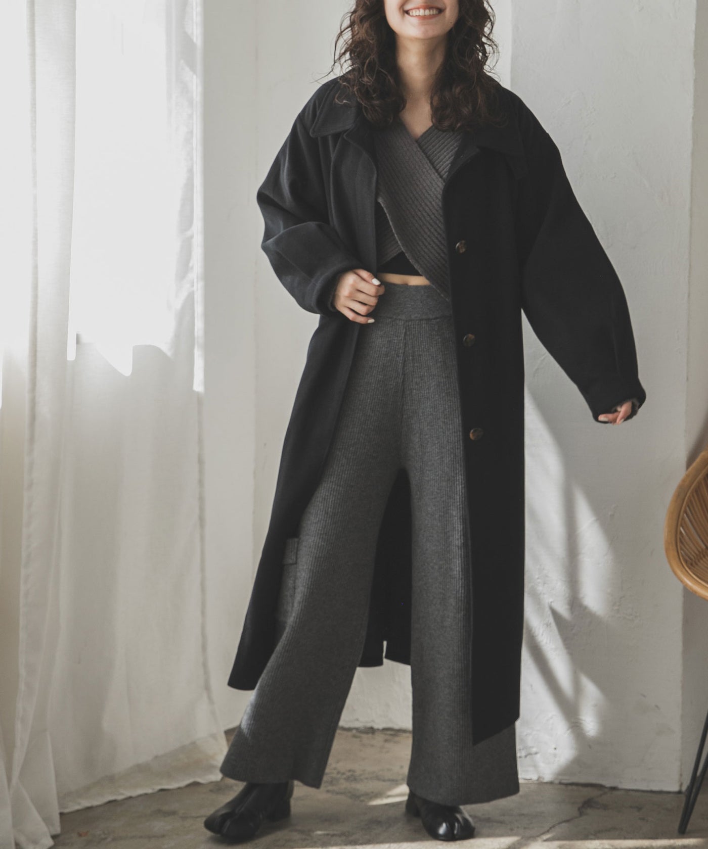 2WAY襟スタンドカラーコート – レディースファッション通販の夢展望