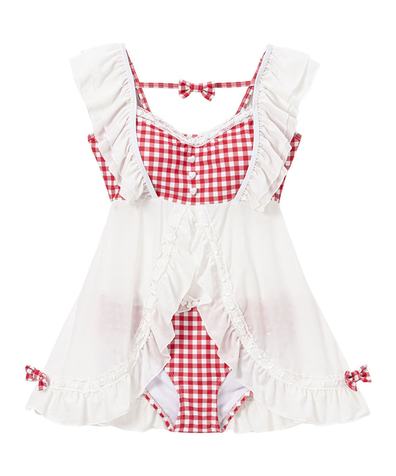 デコルテリボンベビードール水着 – レディースファッション通販の夢