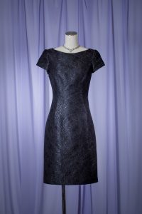 PRADA プラダ ブラックローズタイトドレス | 結婚式・パーティードレス