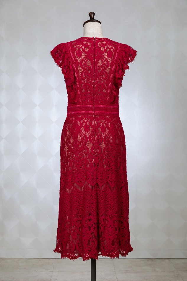 TADASHISHOJI タダシショウジ ステンドローズレッドドレス | 結婚式