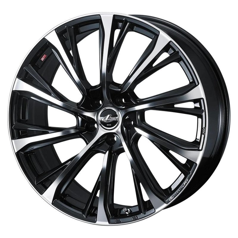 ウェッズ レオニス JG 1765+39 5H120ST ﾊﾟｰﾙﾌﾞﾗｯｸ/ﾐﾗｰｶｯﾄ