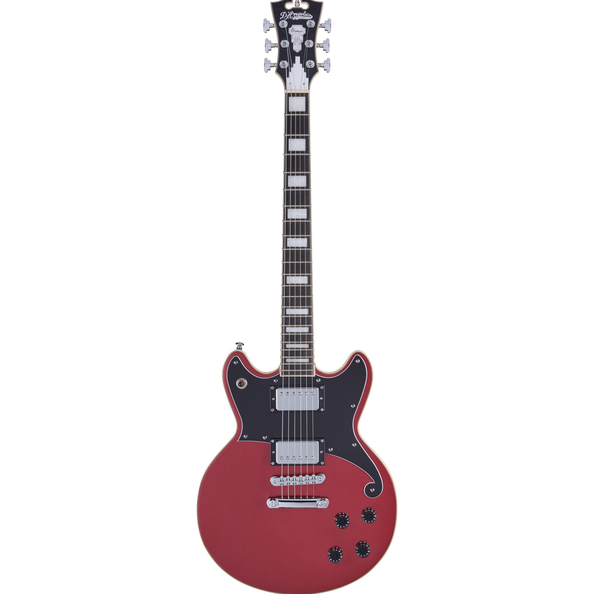 D'Angelico Premier Brighton Electric Guitar - Oxblood | DuBaldo