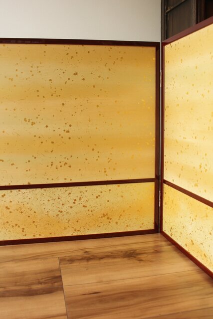 稲垣拾穂堂 金砂子風炉先 鵬雲斎好み書付 Z751｜骨董店 のびる 古美術