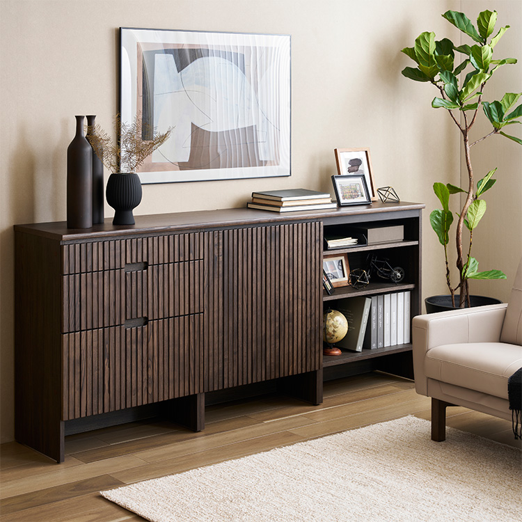 サイドボード（オープン） QW8005 ピュアチェスナット 通販 | 【公式