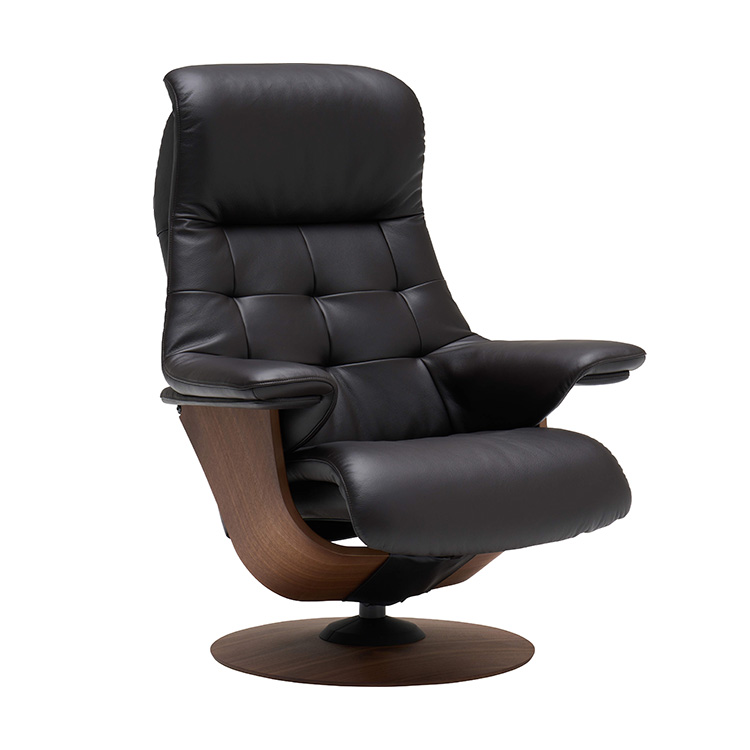 リクライニングチェア(M) RU7250 ビターブラウン ウォールナット