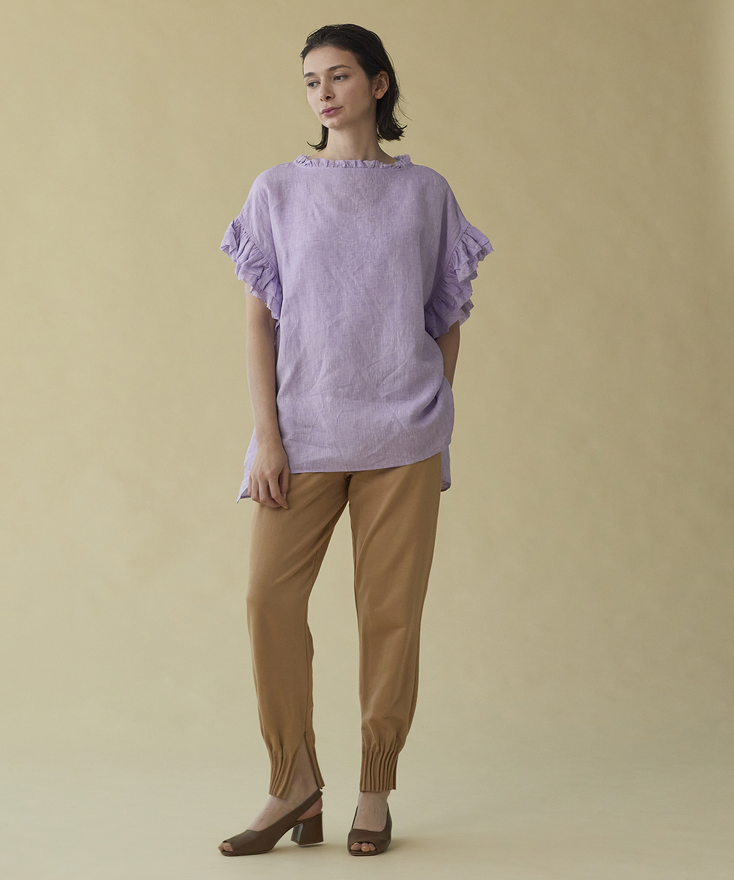 リネンフリルブラウス ｜ハウス オブ ロータス＜HOUSE OF LOTUS＞公式