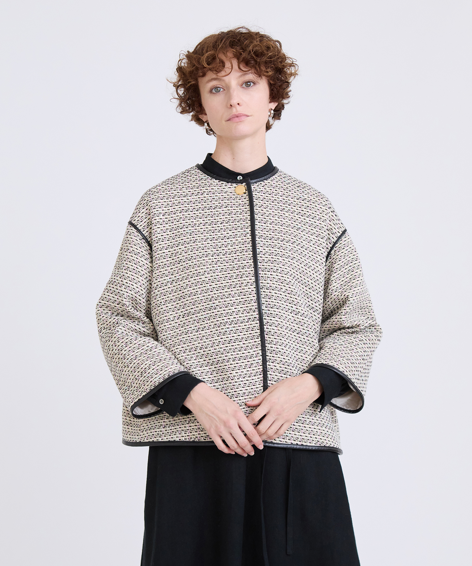 リントンツイードノーカラージャケット ｜ハウス オブ ロータス＜HOUSE