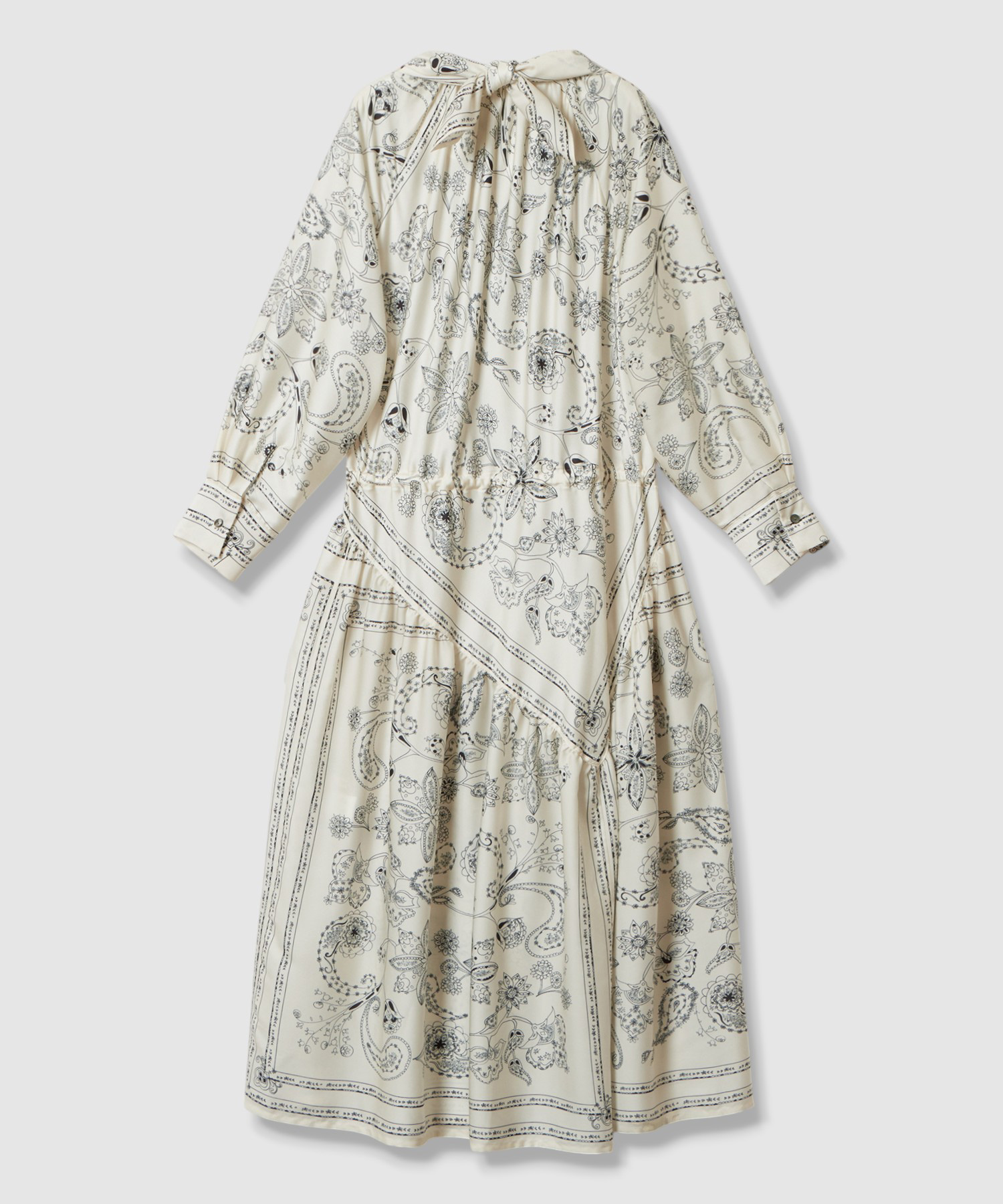 スカーフプリントワンピース ｜ハウス オブ ロータス＜HOUSE OF LOTUS