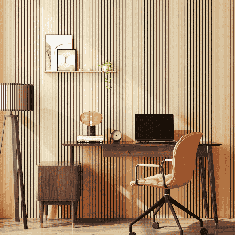 American Oak AquaGuard Slat Wall Panel (Pack of 2) | Easy Panels