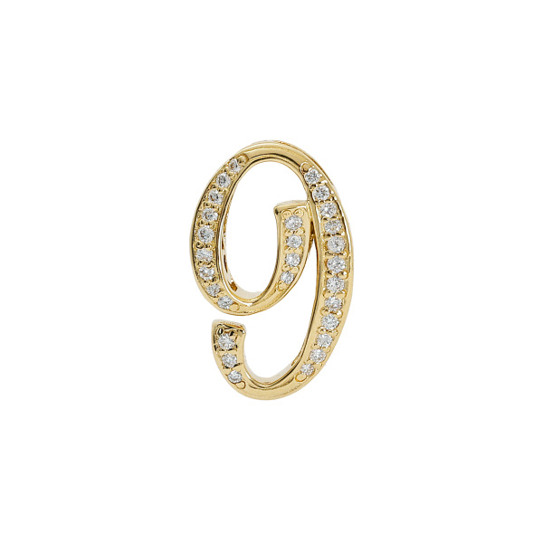 中古] ユキザキ ノンブル ナンバーペンダントトップ【9】Sサイズ【正規