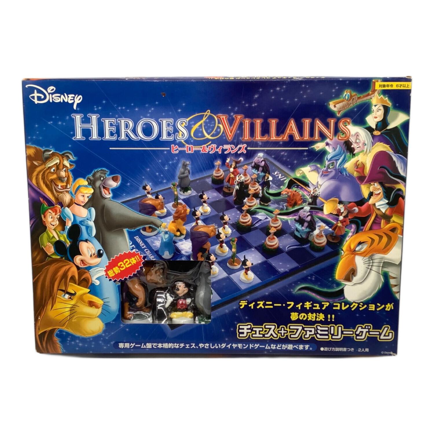 DISNEY (ディズニー) チェス+ファミリーゲーム HEROES＆VILLAINS