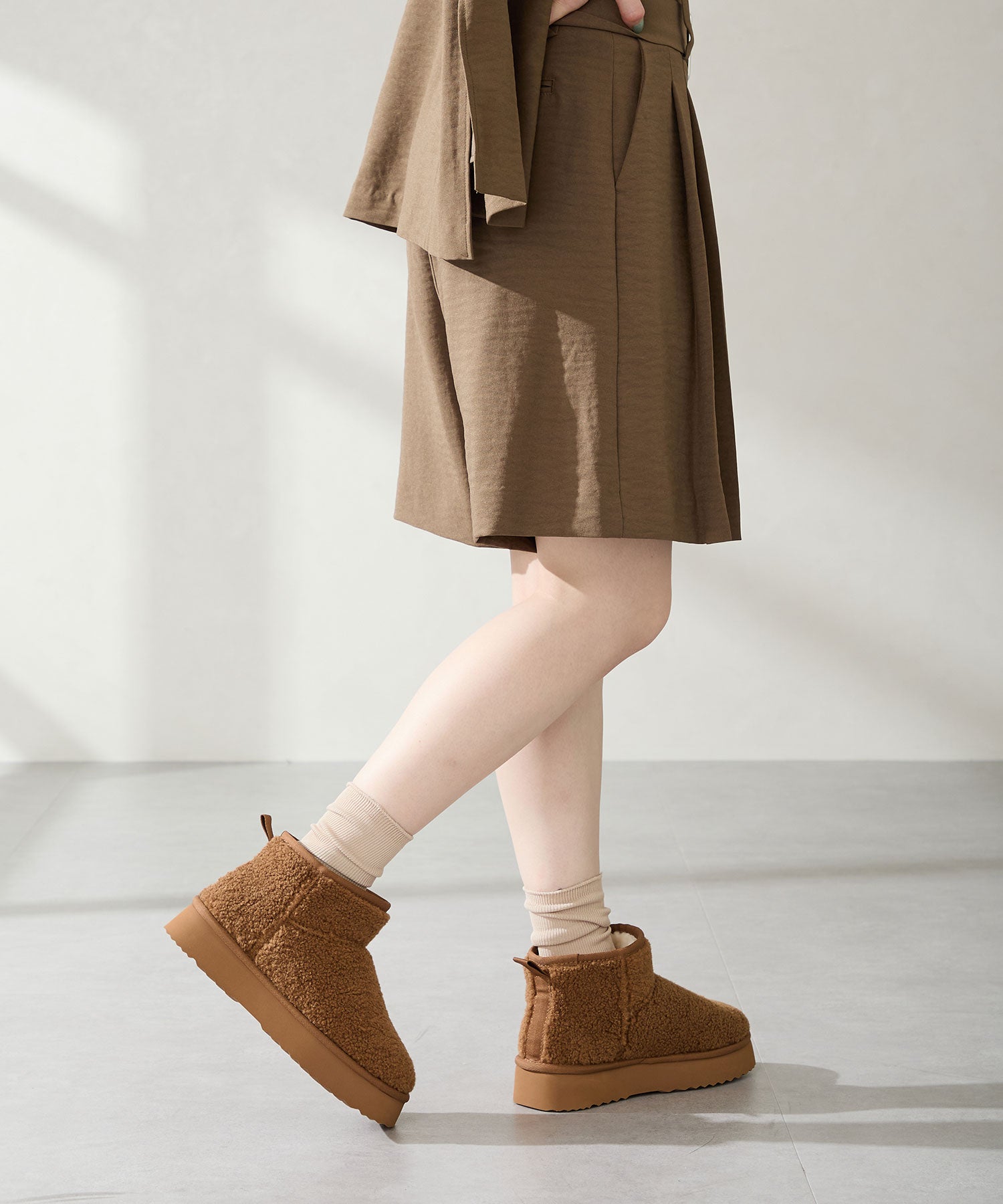 厚底ムートンショートブーツ/51409 – ORIENTALTRAFFIC