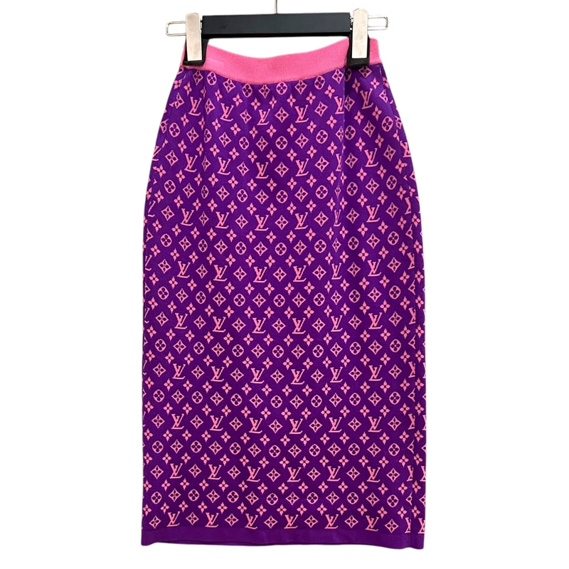 ルイ・ヴィトン LOUIS VUITTON モノグラム総柄シルクニット ロング