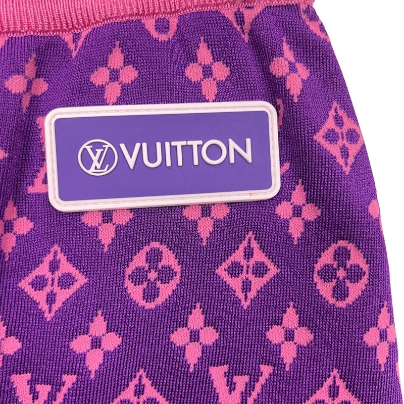 ルイ・ヴィトン LOUIS VUITTON モノグラム総柄シルクニット ロング