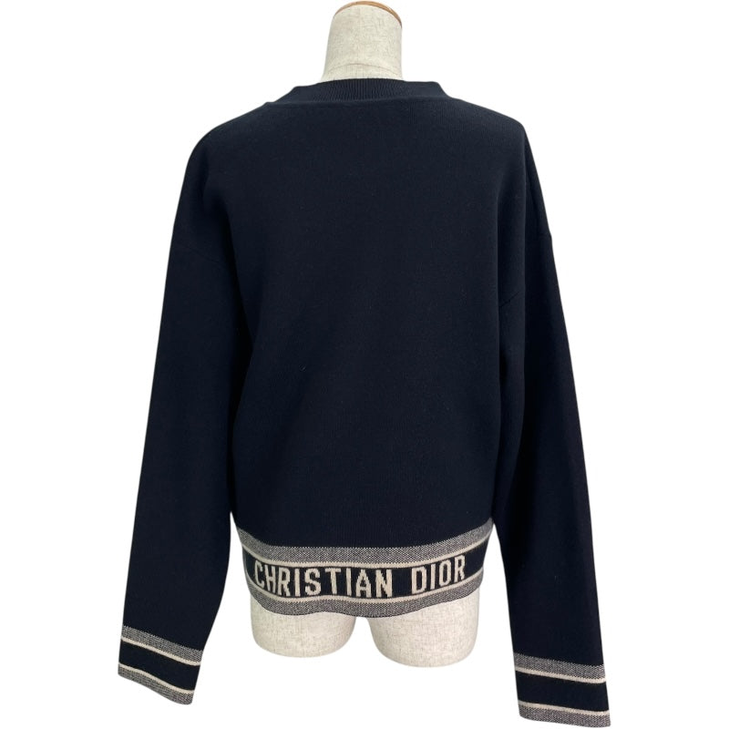 クリスチャン・ディオール Christian Dior バックロゴ長袖ニット