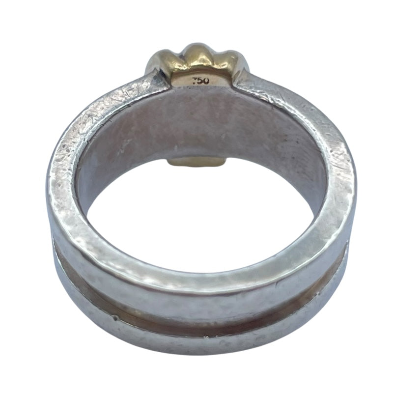 ティファニー TIFFANY＆CO グルーブドウィズリング シルバーxゴールド