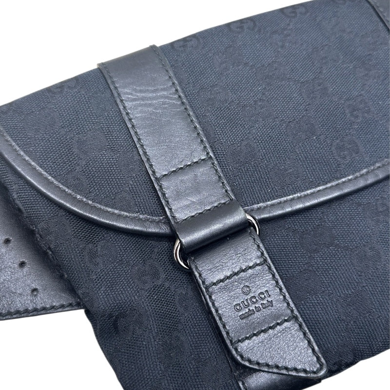 グッチ GUCCI GGキャンバス ボディバッグ 145851 ブラック GG