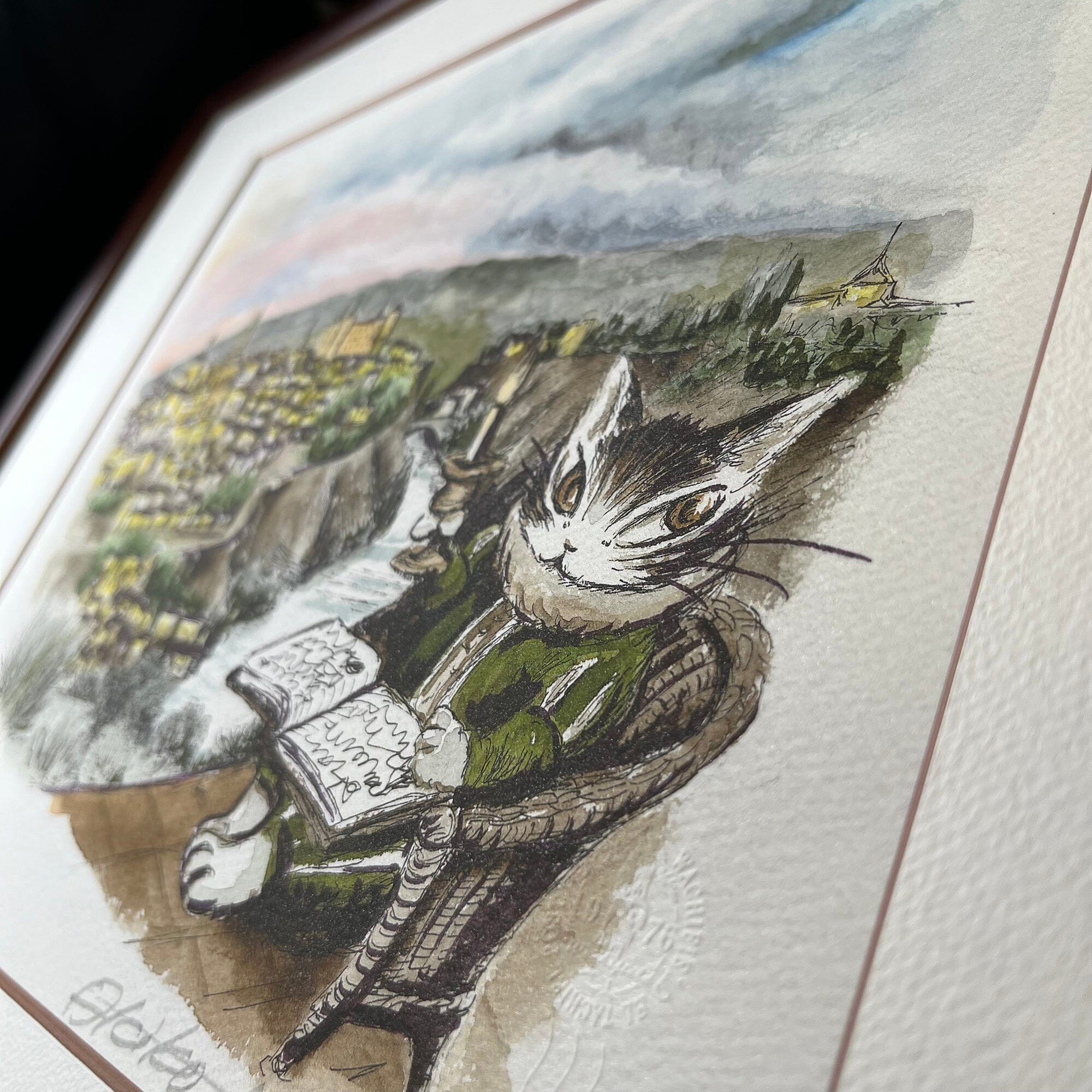 猫のダヤン 88グラフ「トレドの街」/池田あきこ（直筆サイン入り/限定