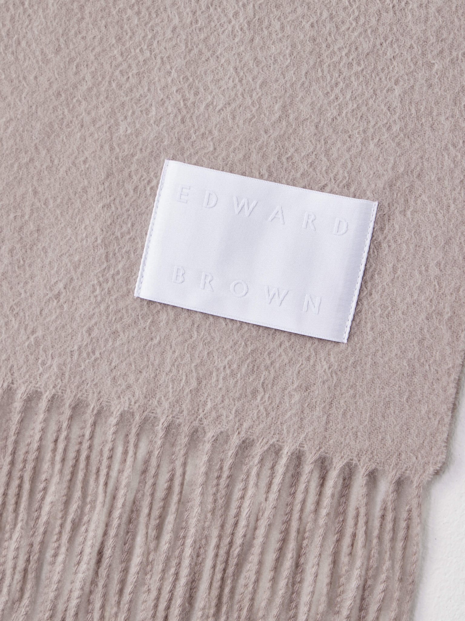 カシミヤスマフラー パールグレー | EDWARD BROWN(エドワードブラウン