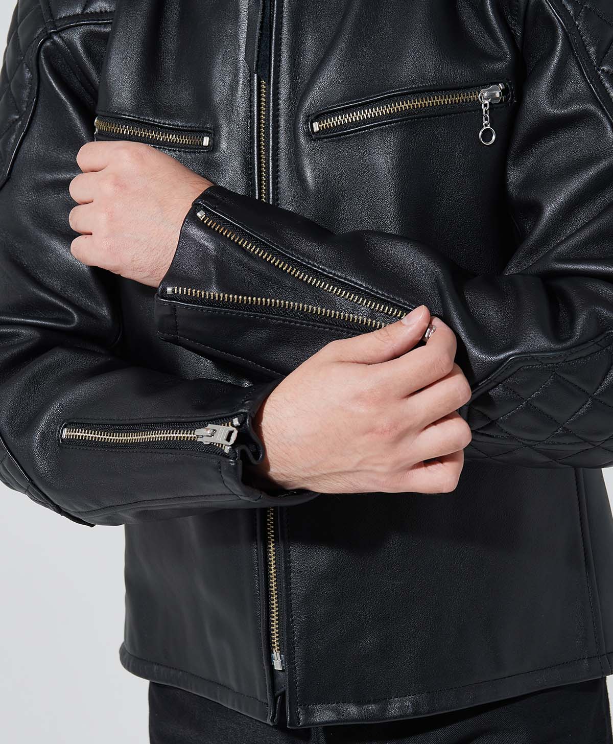 革ジャン レザーパテッドジャケット｜カドヤ公式オンラインショップ