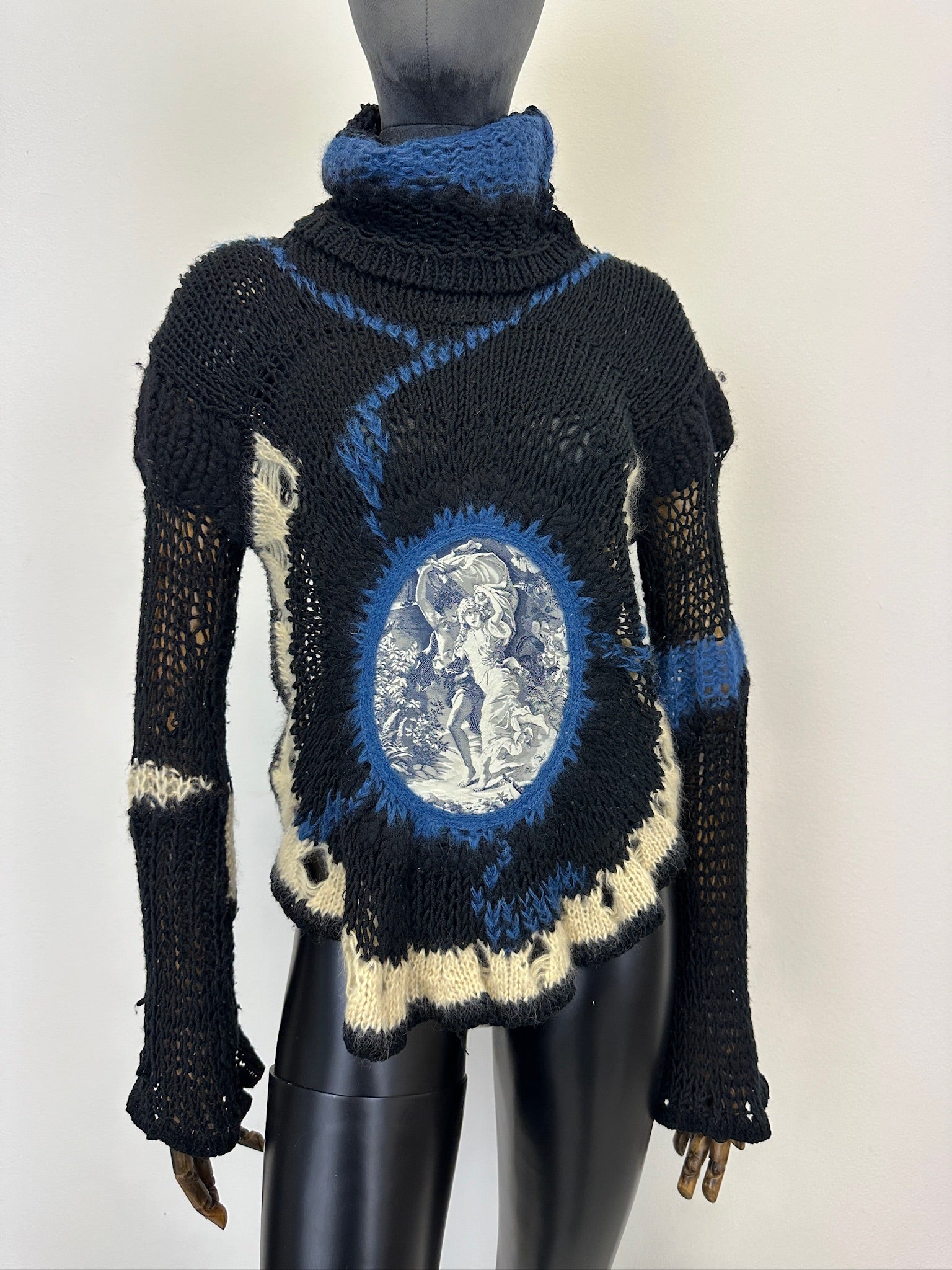 AW2007 Jean Paul Gaultier crochet knit with mask
