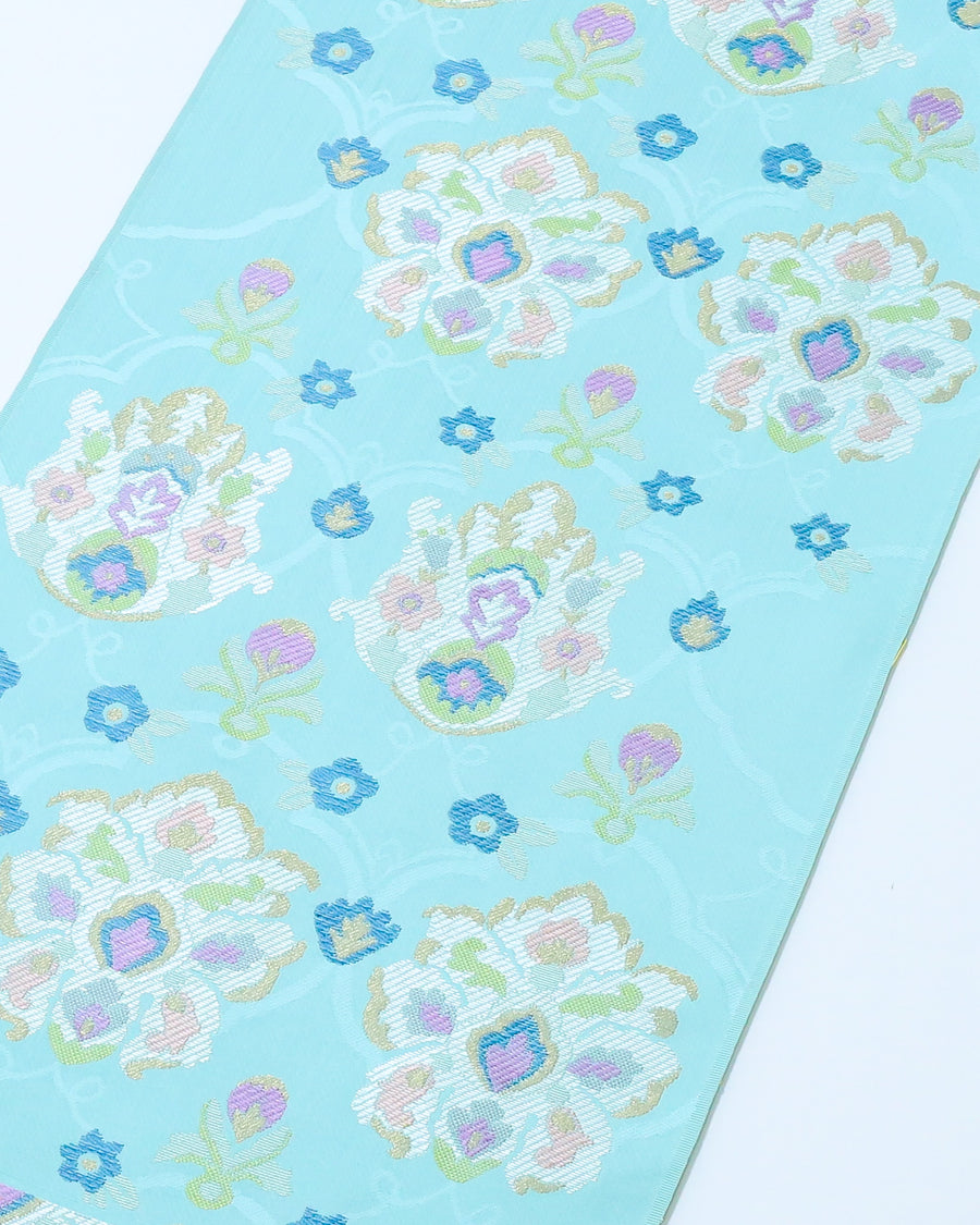 帯屋捨松 装飾花段文 九寸名古屋帯 – EMON