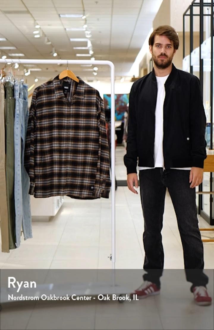 Vans Montwood Plaid Flannel Zip-Up Shirt | Nordstrom