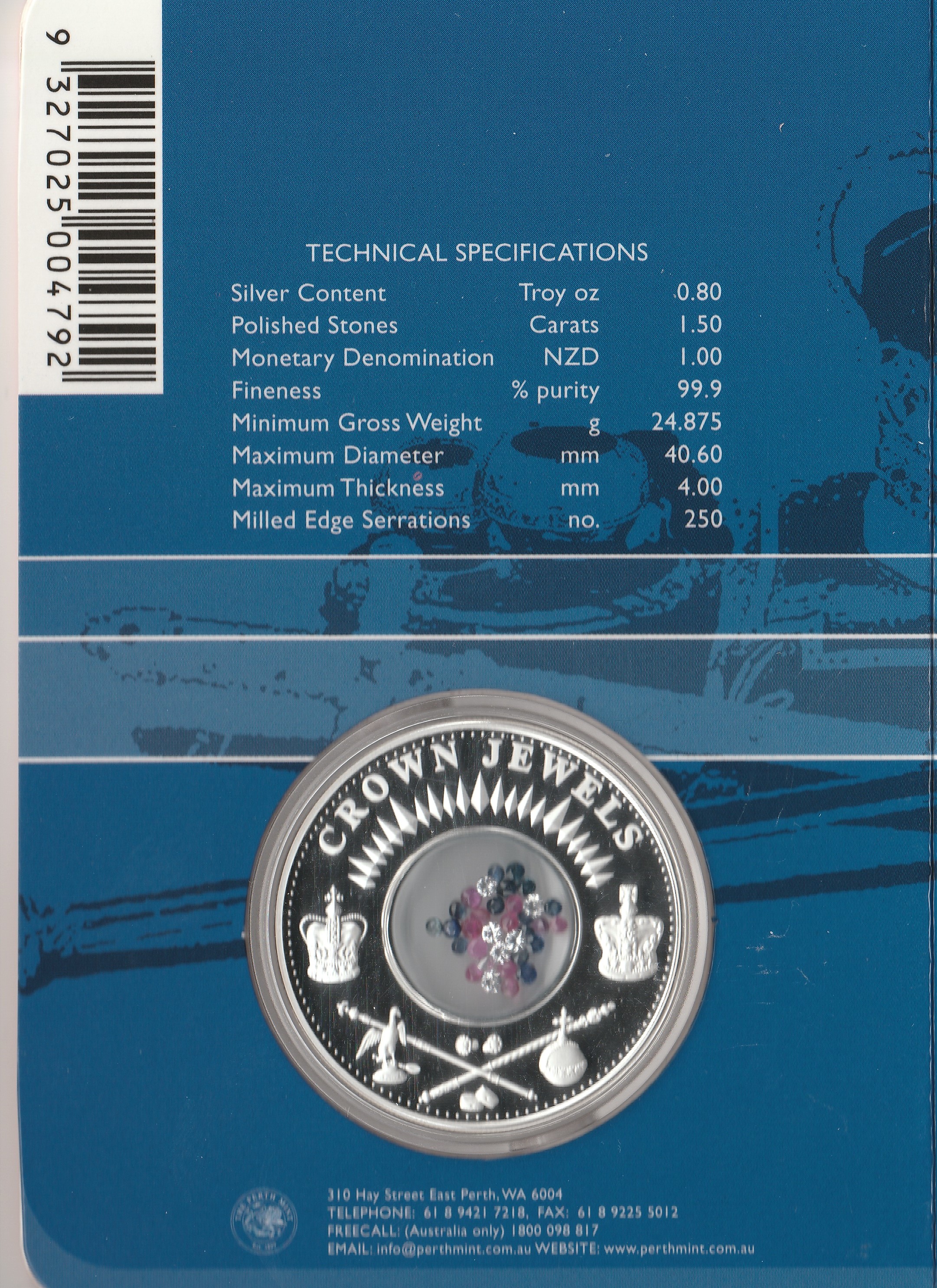 1 Dollar - Elizabeth II (Crown Jewels) - Cook Islands – Numista