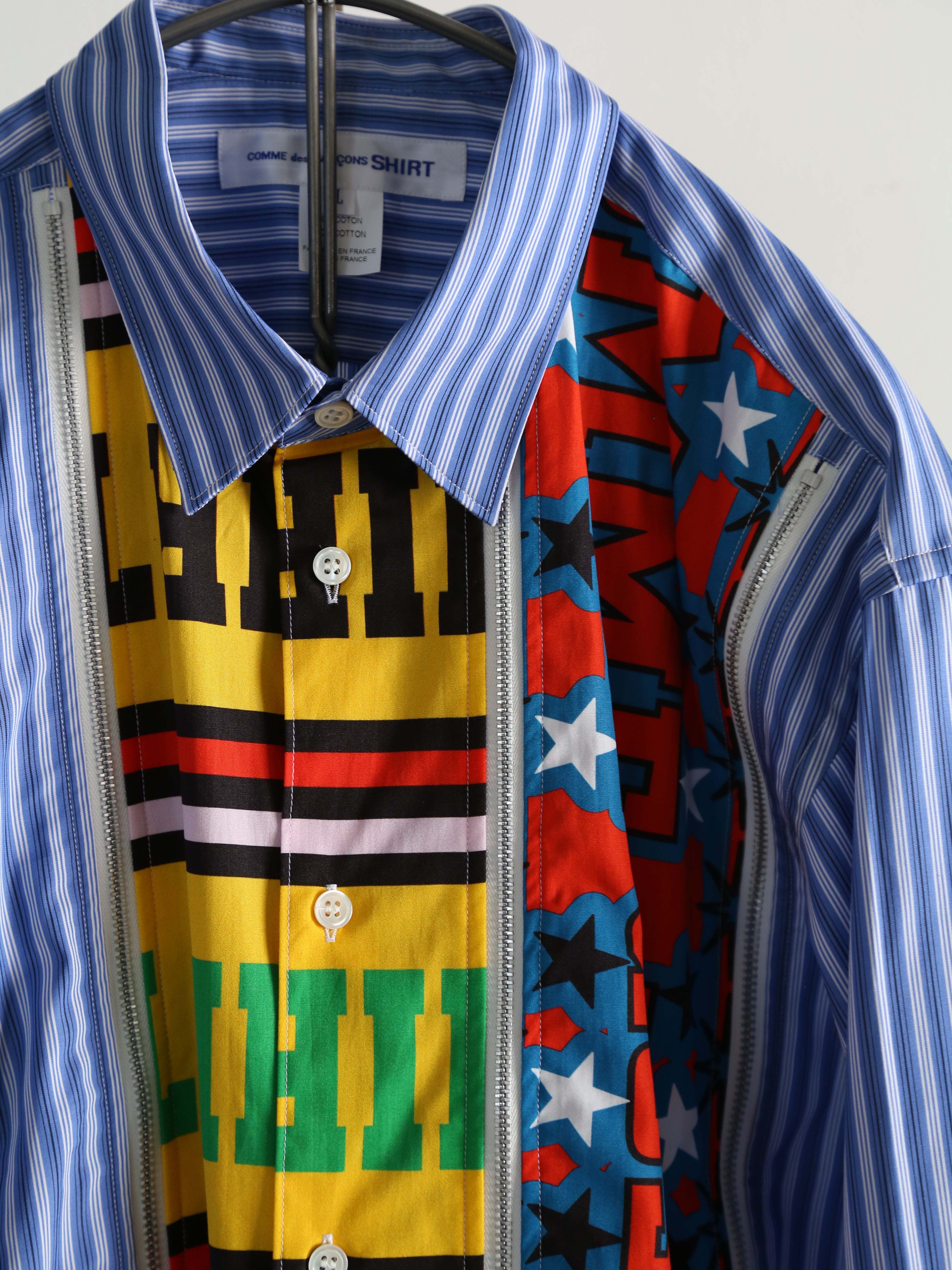 COMME des GARCONS SHIRT】Zip Football Scarf Shirt – End on End.