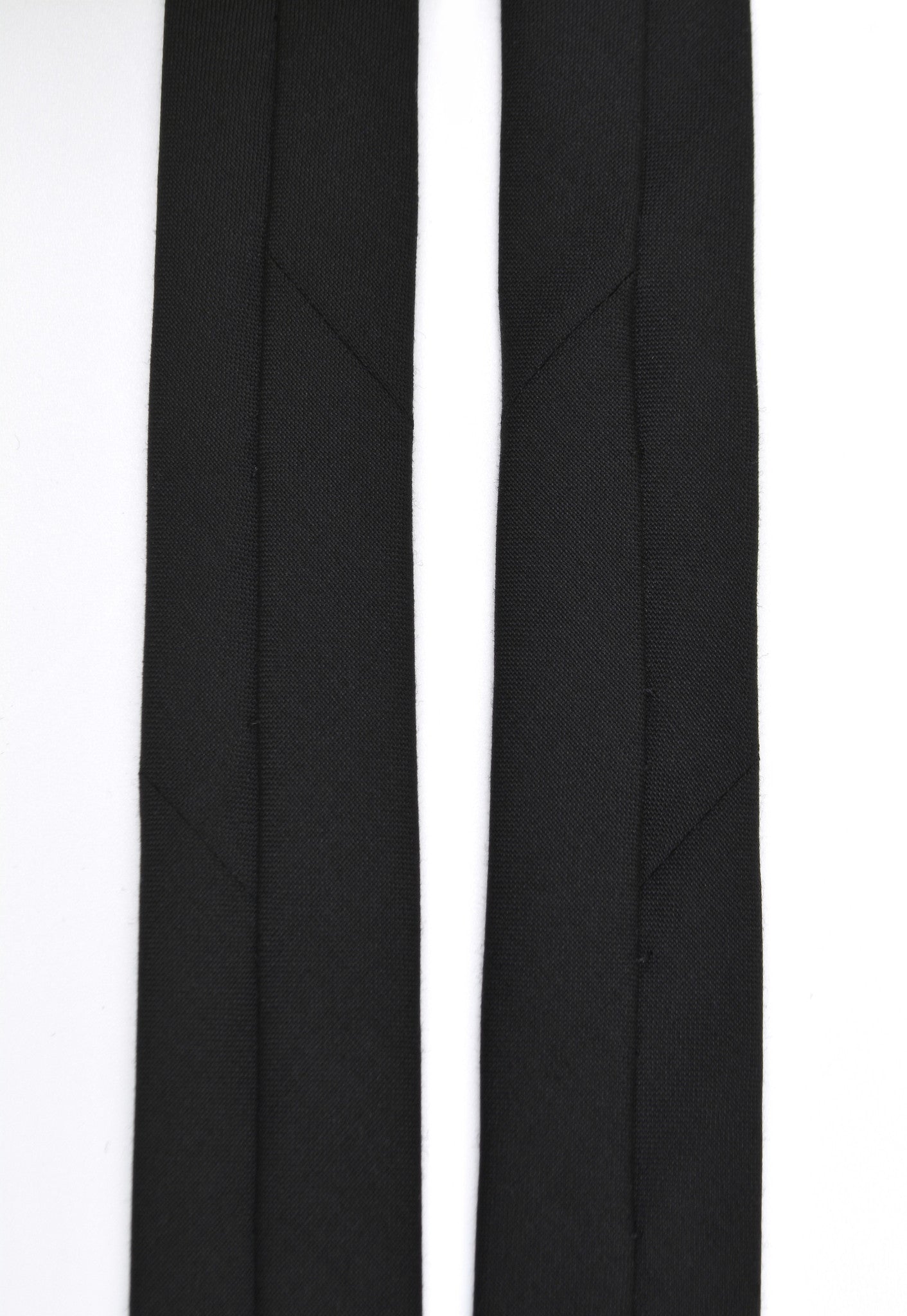 Helmut Lang 2003 Super 140's Wool Handmade Square-End Narrow Tie