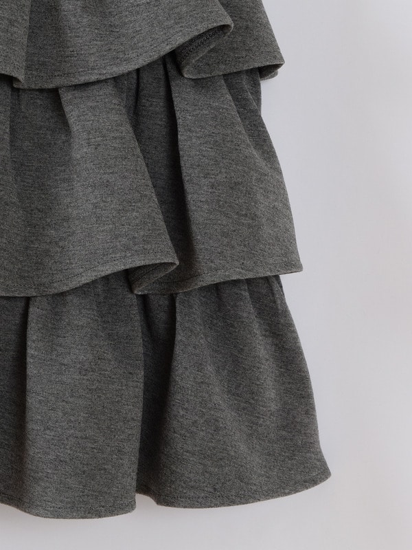 レース付きティアードミニワンピース｜evelyn（エブリン）公式通販サイト