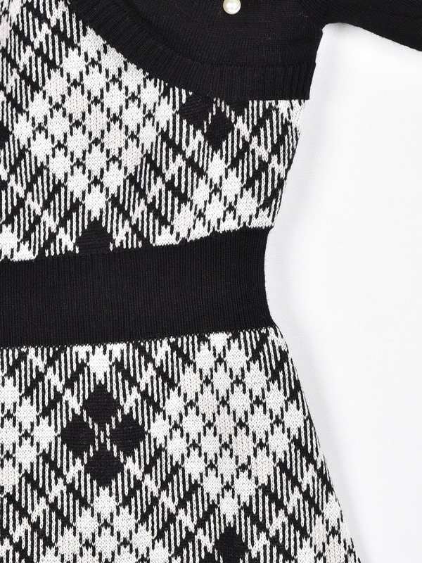 チェックリボンニットワンピース｜evelyn（エブリン）公式通販サイト