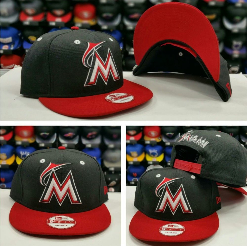 Exclusive New Era MLB Miami Marlins Black / Red – Exclusive