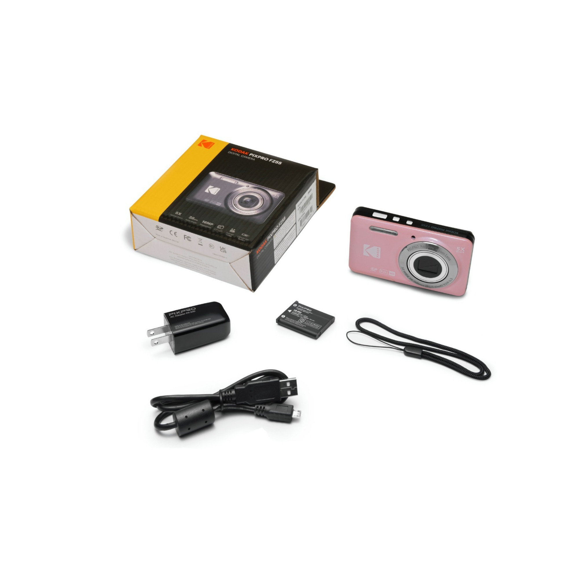 Kodak PixPro Friendly Zoom FZ55 16MP 1080p Full HD Digital Camera