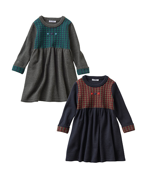 familiar familiar / ファミリア ワンピース 100 チェック柄ワンピース