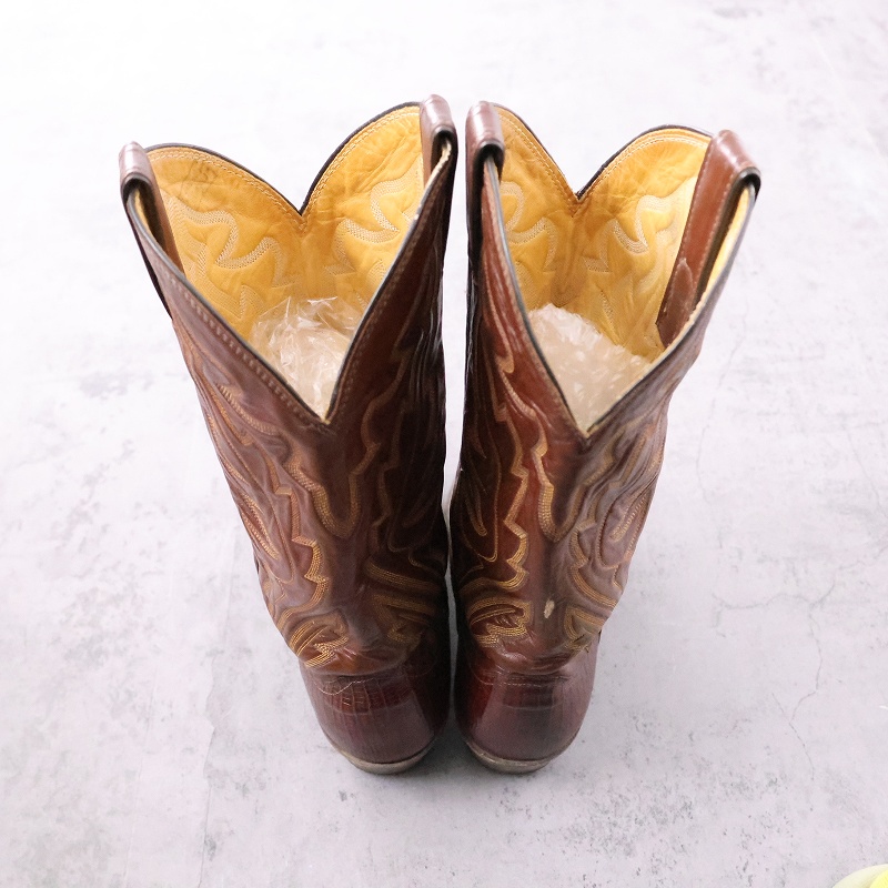 ジャスティン アメリカ製 茶色 ブラウン 靴 レザーブーツ │ヴィテージ