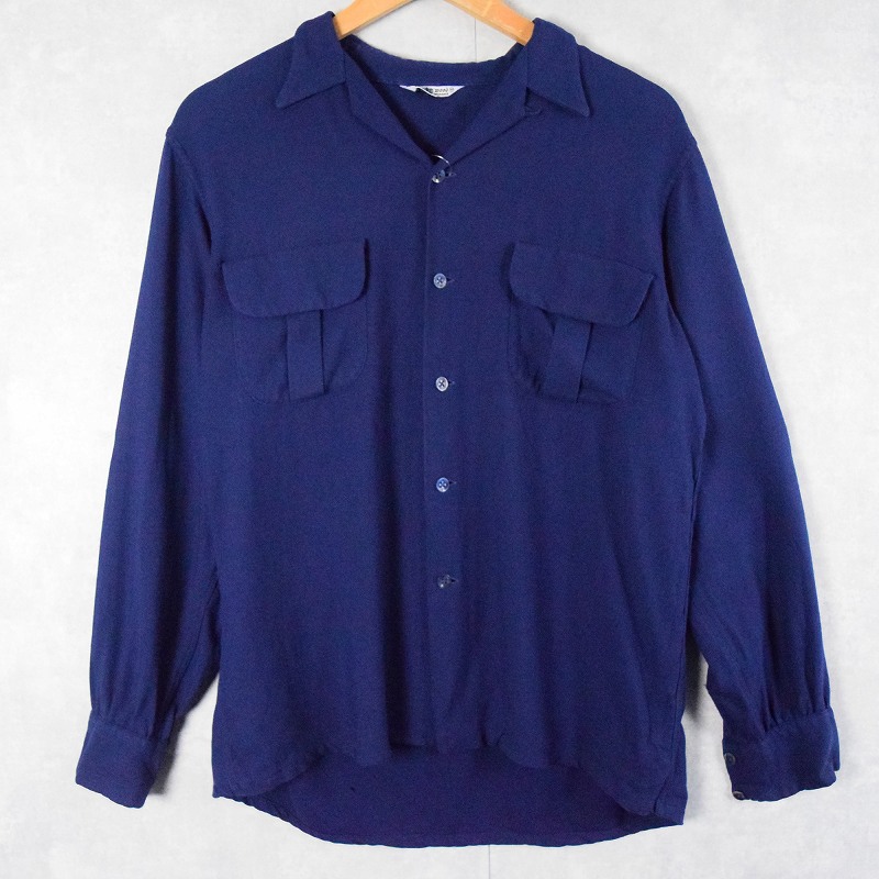 50s 60s 50年代 60年代 ループカラー 開襟シャツ オープンカラーシャツ
