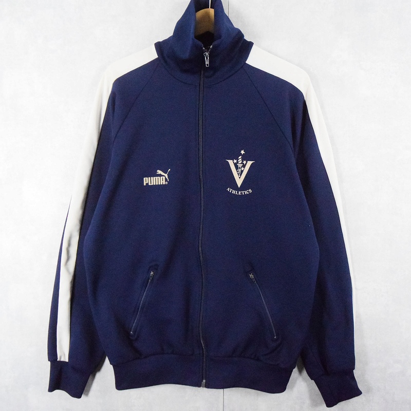 80年代 80s プーマ オーストラリア製 ネイビー 紺 ジャージ ハイネック