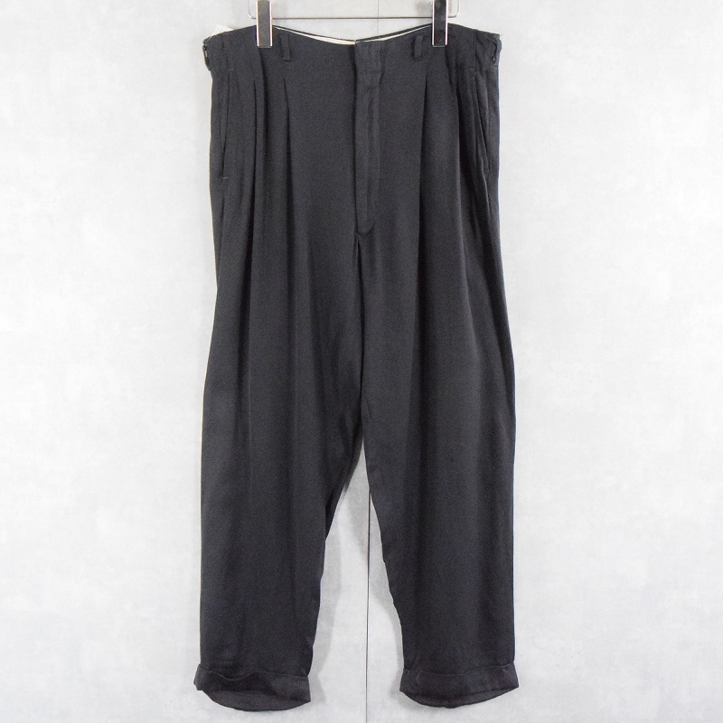 50年代 50s 60年代 60sツータック 黒 ブラック パンツ | ビンテージ