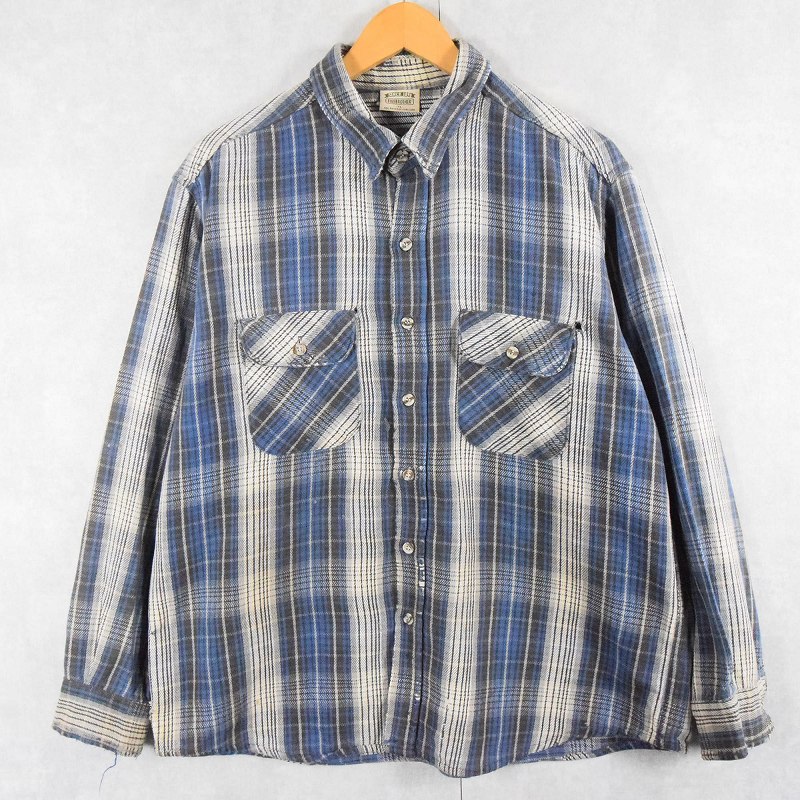 90s 90年代 ファイブブラザーズ アメリカ製 ワーク チェックシャツ