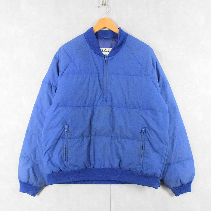 80年代 80s レイ アウトドア 水色 ライトブルー キルティング