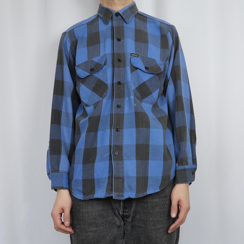 80s 80年代 オシュコシュ ワーク ブロックチェック│ヴィテージ古着屋