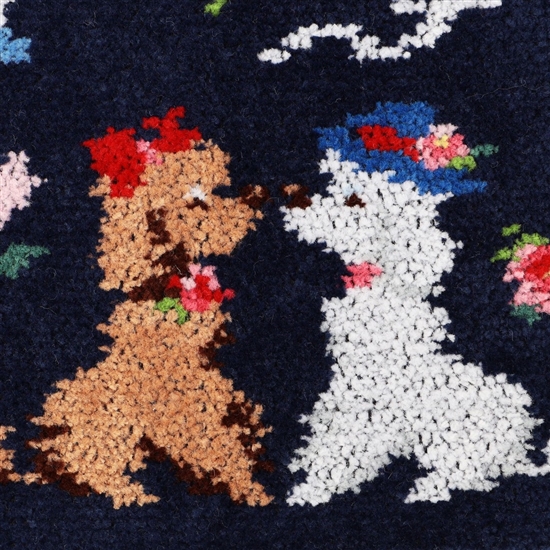 モンプティルル ハンカチ（WEB限定）(ネイビー×ホワイト): FEILER