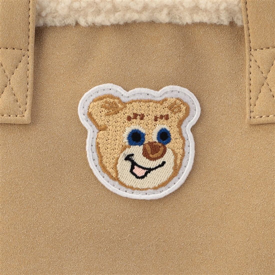 オールドテディ ワッペンボアトートバッグ L/OTE-257475(ベージュ